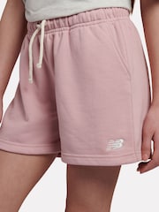 New Balance Dusty Pink Small Logo Shorts - Image 5 of 8