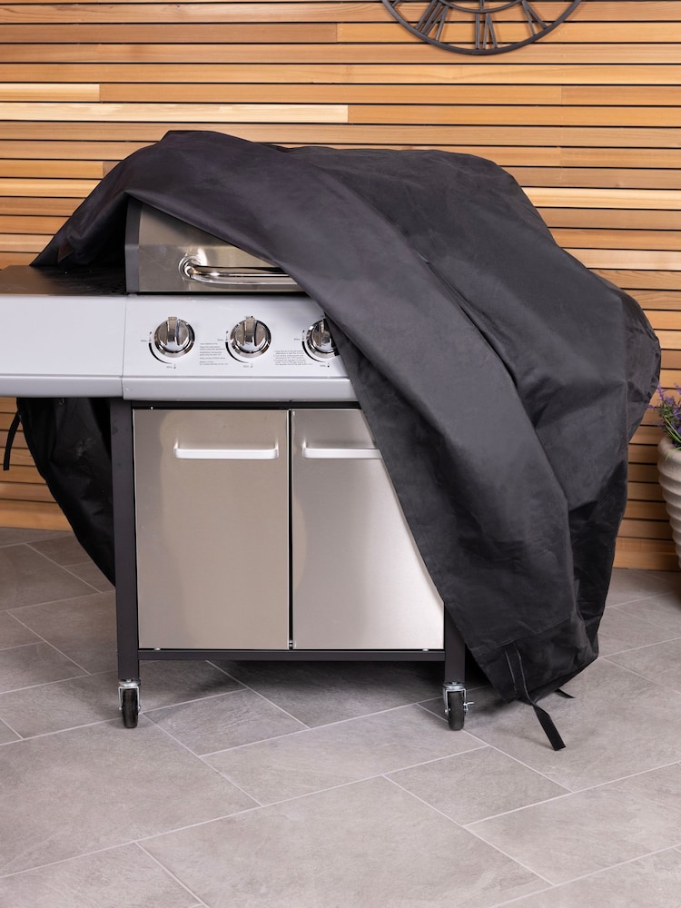 Charles Bentley Black Universal Garden BBQ Cover Large 45 Burner - Image 2 of 2