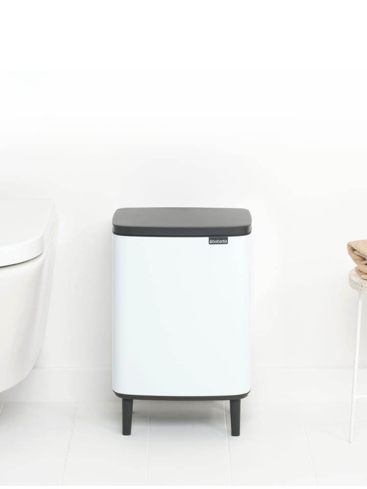 Brabantia White Bo Waste Bin Hi 12L - Image 11 of 11
