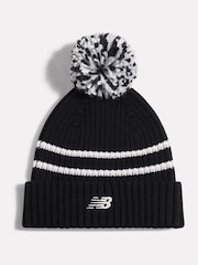 Қара - New Balance Pom Pom Beanie - 3суретінің 1 суреті