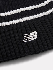 Қара - New Balance Pom Pom Beanie - 3суретінің 3 суреті