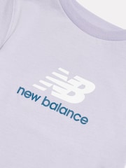 Ljubičasta - Majica sa stacked logom za djevojčice New Balance - Slika 3 od 3