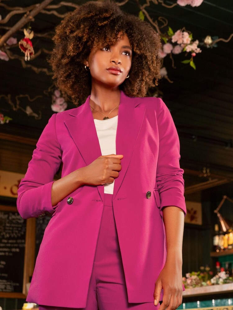 Joe Browns Pink Beautifully Bold Blazer - Image 6 of 7