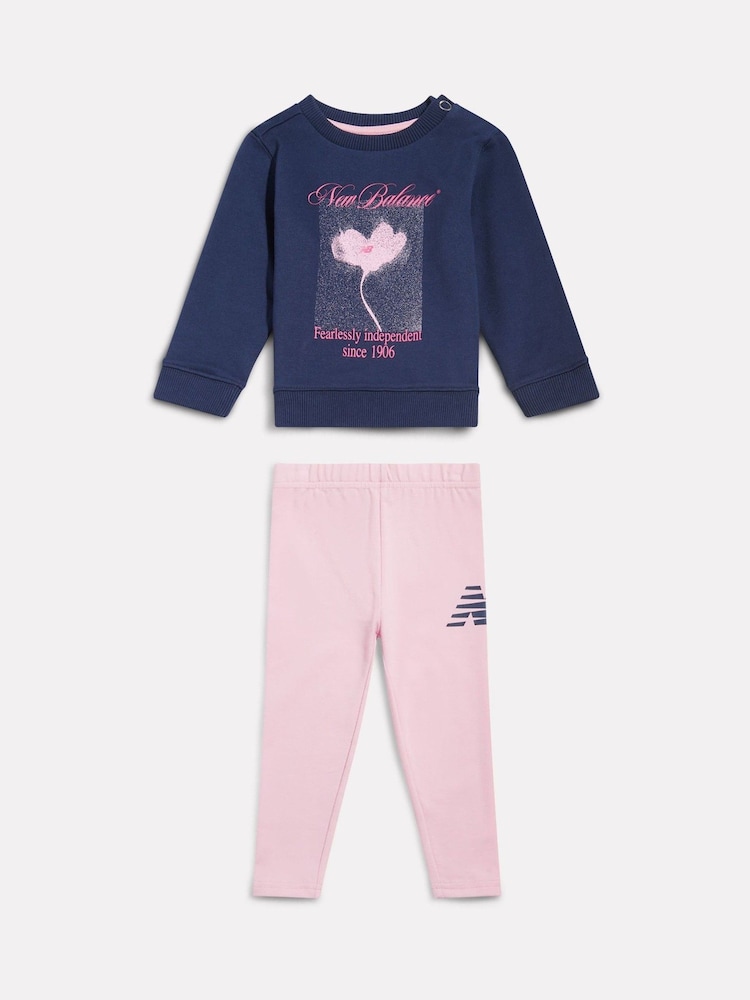 New Balance Blommig Grafisk Tröja & Leggings Set - Bild 1 av 4 New Balance Blommig Grafisk Tröja & Leggings Set - Bild 1 av 4