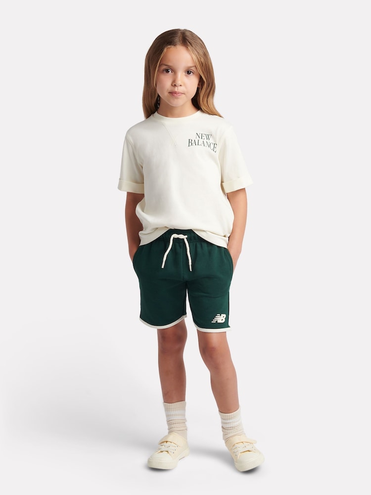 New Balance Cream Athletics Arched T-Shirt & Shorts Set - Image 1 of 9 New Balance Cream Athletics Arched T-Shirt & Shorts Set - Image 1 of 9