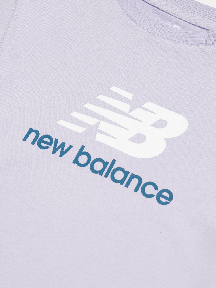 Ljubičasta - Majica sa stacked logom za djevojčice New Balance - Slika 3 od 3