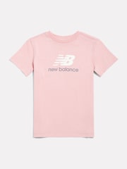 Rose - T-shirt New Balance Filles Stacked Logo - Image 1 de 3