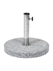 Charles Bentley Grey Round Granite Garden Umbrella Base - Image 3 of 5