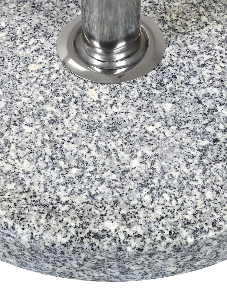 Charles Bentley Grey Round Granite Garden Umbrella Base - Image 5 of 5