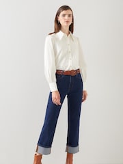 LK Bennett White 100% Cotton Sonya Shirt - Image 3 of 4