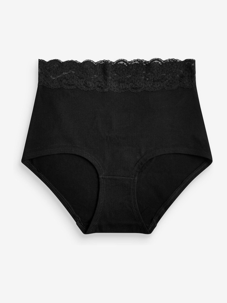 Black - Lace Knickers 4 Pack - Image 2 of 2 Black - Lace Knickers 4 Pack - Image 2 of 2