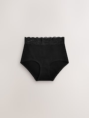 Black Full Brief Lace Knickers 4 Pack - Image 4 of 5