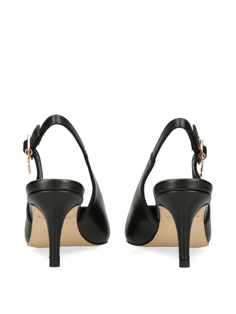 Kurt Geiger London Black Holland Kitten Heel Slingback Shoes - Image 4 of 4 Kurt Geiger London Black Holland Kitten Heel Slingback Shoes - Image 4 of 4