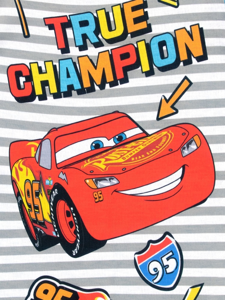 Character Grey/Orange Cars Short Pyjamas - Image 3 of 9