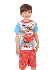Character Grey/Orange Cars Short Pyjamas - Image 6 of 9