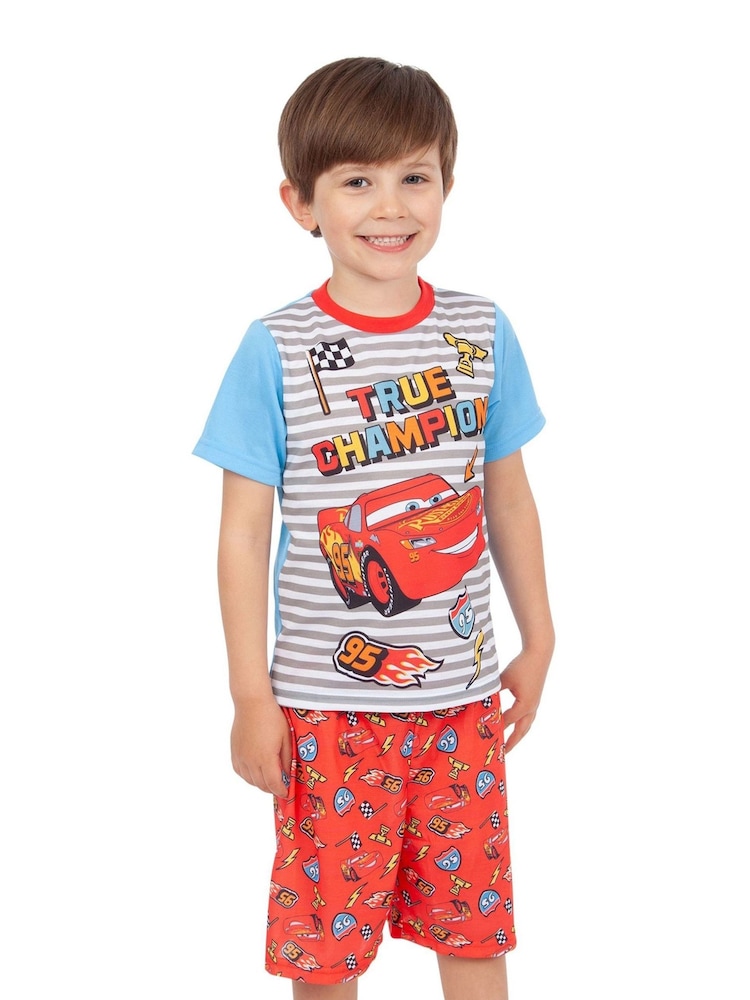 Character Grey/Orange Cars Short Pyjamas - Image 6 of 9