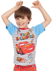 Character Grey/Orange Cars Short Pyjamas - Image 7 of 9