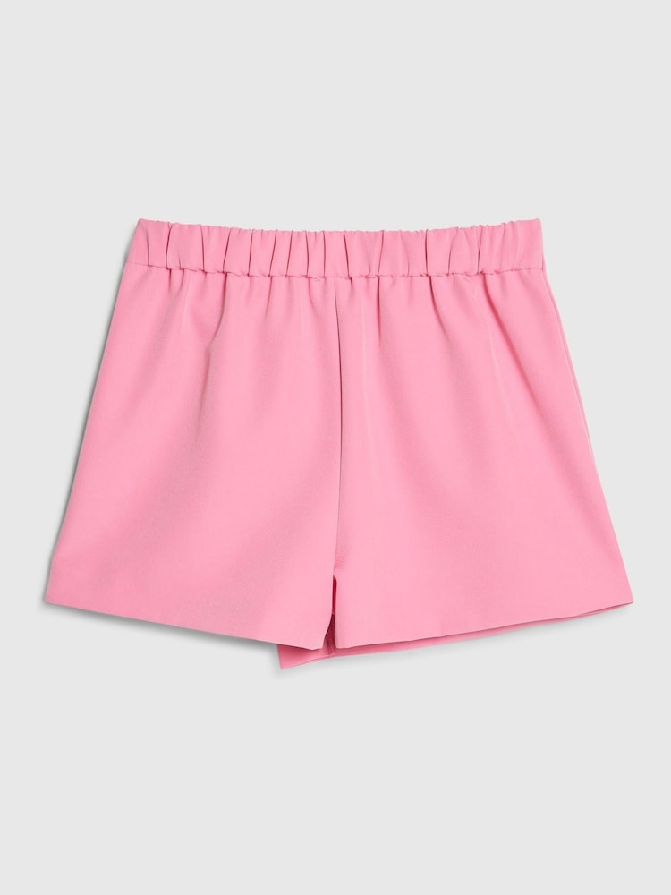 River Island Pink Bow Button Skort - Image 2 of 4 River Island Pink Bow Button Skort - Image 2 of 4