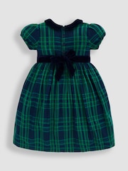 JoJo Maman Bébé Green Tartan Party Dress - Image 2 of 4