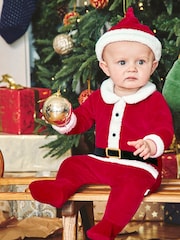 JoJo Maman Bébé Red 2-Piece Father Christmas Outfit Set - Image 1 of 7