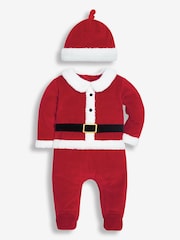 JoJo Maman Bébé Red 2-Piece Father Christmas Outfit Set - Image 4 of 7