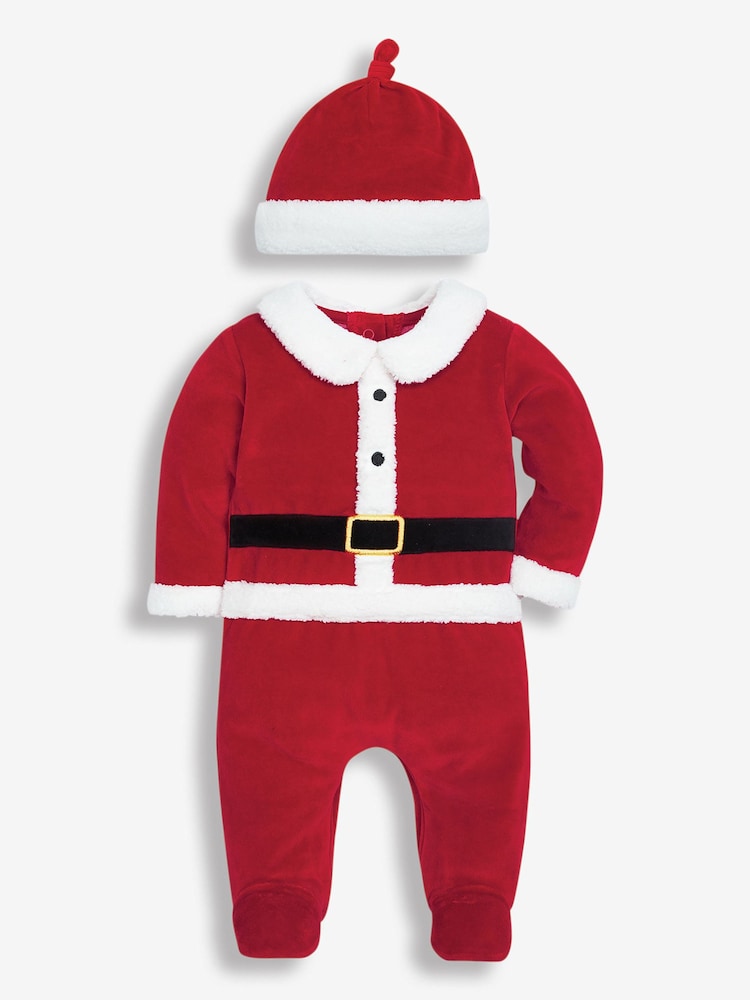 JoJo Maman Bébé Red 2-Piece Father Christmas Outfit Set - Image 4 of 7