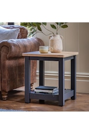 Gallery Home Meteor Navy Leroy Side Table - Image 1 of 4