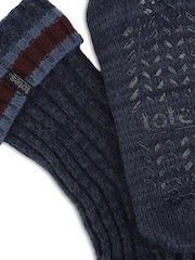 Totes Blue Chunky Slipper Socks with Fleece Lining - Image 4 of 5