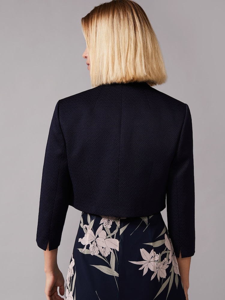 Phase Eight Blue Karlee Textured Jacket - Image 2 of 5