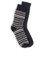 Totes Blue Wool Blend Thermal Boot Socks 2 Pack - Image 1 of 5