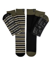 Totes Green Original Slipper-Sox Socks 2 Pack - Image 3 of 5