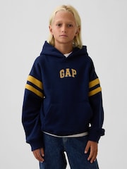 Gap Navy Vintage Soft Relaxed Logo Hoodie (4-13yrs) - Image 1 of 3