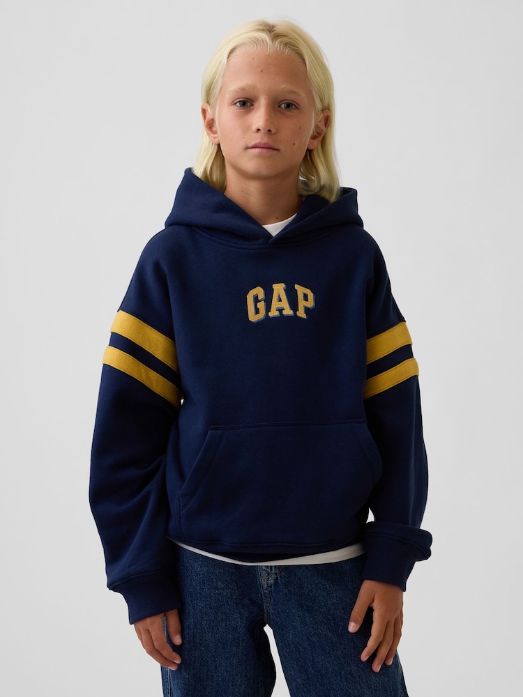 Gap Navy Vintage Soft Relaxed Logo Hoodie (4-13yrs) - Image 1 of 3 Gap Navy Vintage Soft Relaxed Logo Hoodie (4-13yrs) - Image 1 of 3