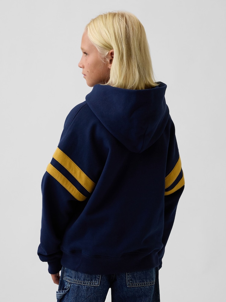 Gap Navy Vintage Soft Relaxed Logo Hoodie (4-13yrs) - Image 2 of 3 Gap Navy Vintage Soft Relaxed Logo Hoodie (4-13yrs) - Image 2 of 3