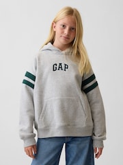 Gap Grey Vintage Soft Relaxed Logo Hoodie (4-13yrs) - Image 1 of 4