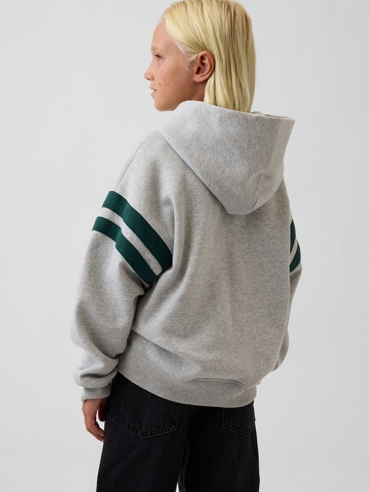 Gap Grey Vintage Soft Relaxed Logo Hoodie (4-13yrs) - Image 2 of 4 Gap Grey Vintage Soft Relaxed Logo Hoodie (4-13yrs) - Image 2 of 4