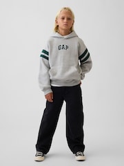 Gap Grey Vintage Soft Relaxed Logo Hoodie (4-13yrs) - Image 3 of 4