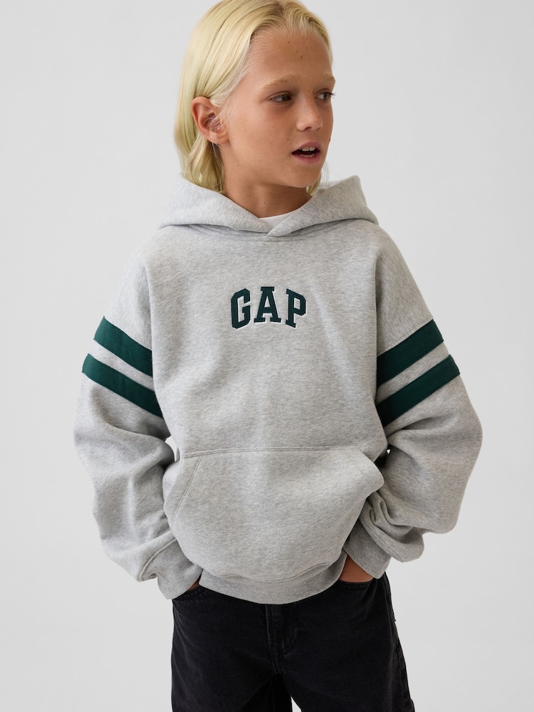 Gap Grey Vintage Soft Relaxed Logo Hoodie (4-13yrs) - Image 4 of 4 Gap Grey Vintage Soft Relaxed Logo Hoodie (4-13yrs) - Image 4 of 4