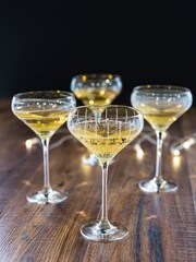Mikasa Set of 4 Clear Cheers Champagne Saucer - Image 2 of 4