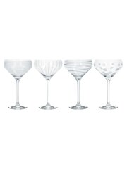 Mikasa Set of 4 Clear Cheers Champagne Saucer - Image 3 of 4