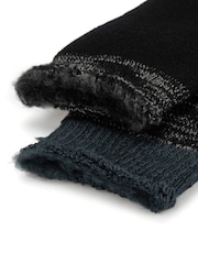 Totes Black Brushed Thermal Socks 2 Pack - Image 5 of 5