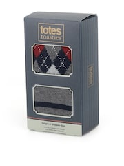 Totes Grey Original Slipper-Sox Socks 2 Pack - Image 4 of 5