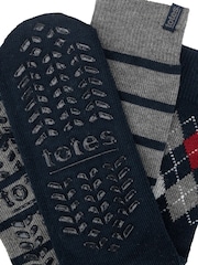 Totes Grey Original Slipper-Sox Socks 2 Pack - Image 5 of 5