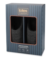 Totes Grey Soft Cord Mule Slippers - Image 2 of 5