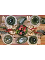 Mikasa Green Jardin Stoneware Round Ceramic Serving Platter - Image 3 of 7