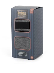 Totes Grey Brushed Thermal Original Slipper-Sox Socks 2 Pack - Image 3 of 5