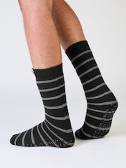 Totes Grey Brushed Thermal Original Slipper-Sox Socks 2 Pack - Image 4 of 5