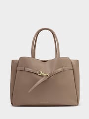 ブラウン - Katie Loxton Maddie ワーク トートバッグ - 画像 2 / 6