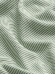MORI Green Sage Stripe Supersoft Two Way Zip-Up Sleepsuit - Image 6 of 6