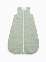 MORI Sage Green Stripe Supersoft Front Opening Sleeping Bag 1.5 TOG - Image 4 of 7